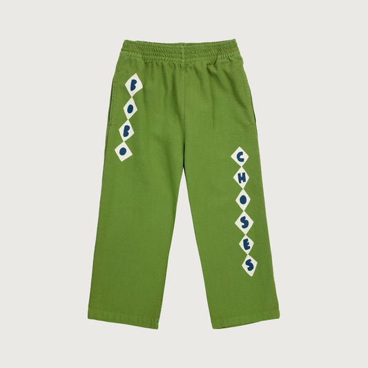 Bobo Choses DIAMONDS straight pants olive