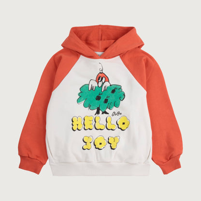 Bobo Choses HELLO JOY raglan sleeves hoodie