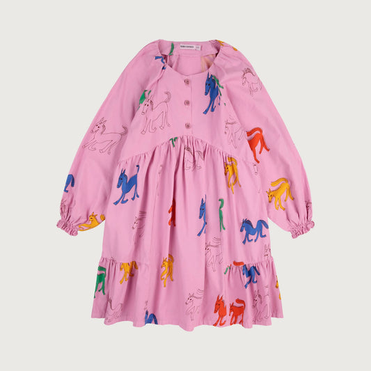 Bobo Choses WONDER HORSE allover woven dress