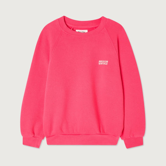 American Vintage Kids Izubird sweat hortensia fluo