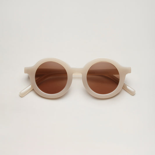 Signature round Kid sunnies BEIGE