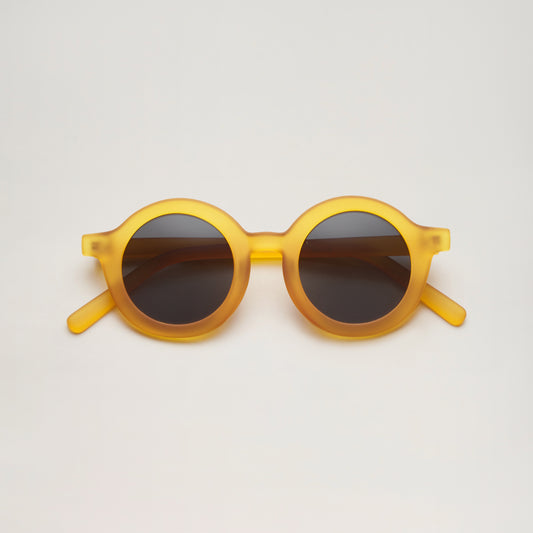 Signature round Kid sunnies YELLOW