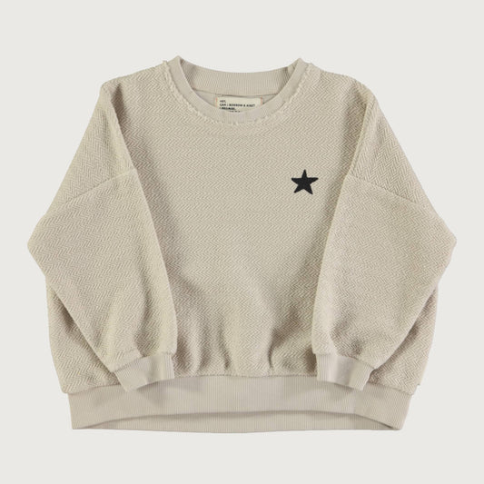 Piupiuchick LOGO ecru sweatshirt