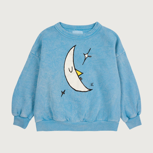 Bobo Choses BENEATH THE MOON sweatshirt light blue