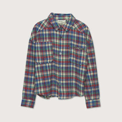 Wander and Wonder Button Down Shirt multi plaid