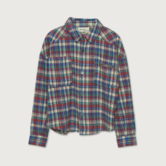 Wander and Wonder Button Down Shirt multi plaid