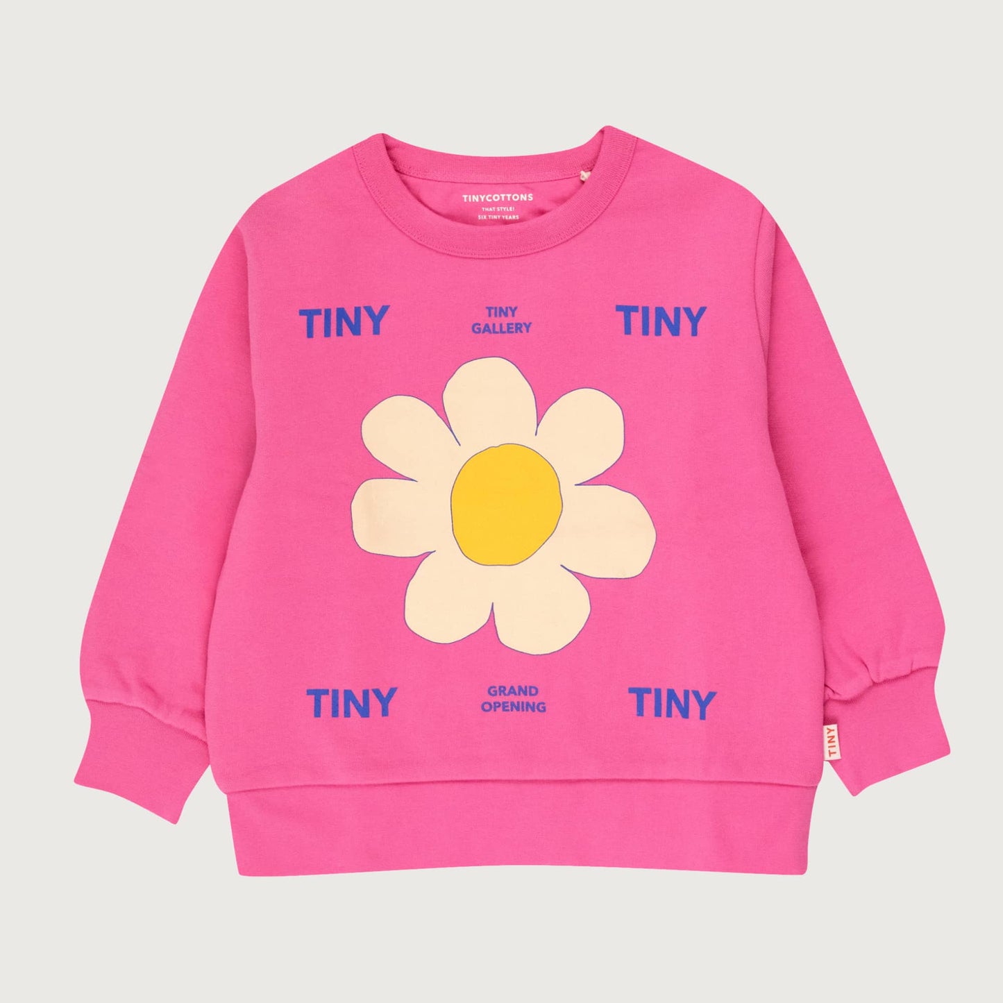 Tinycottons DAISY sweatshirt cool pink