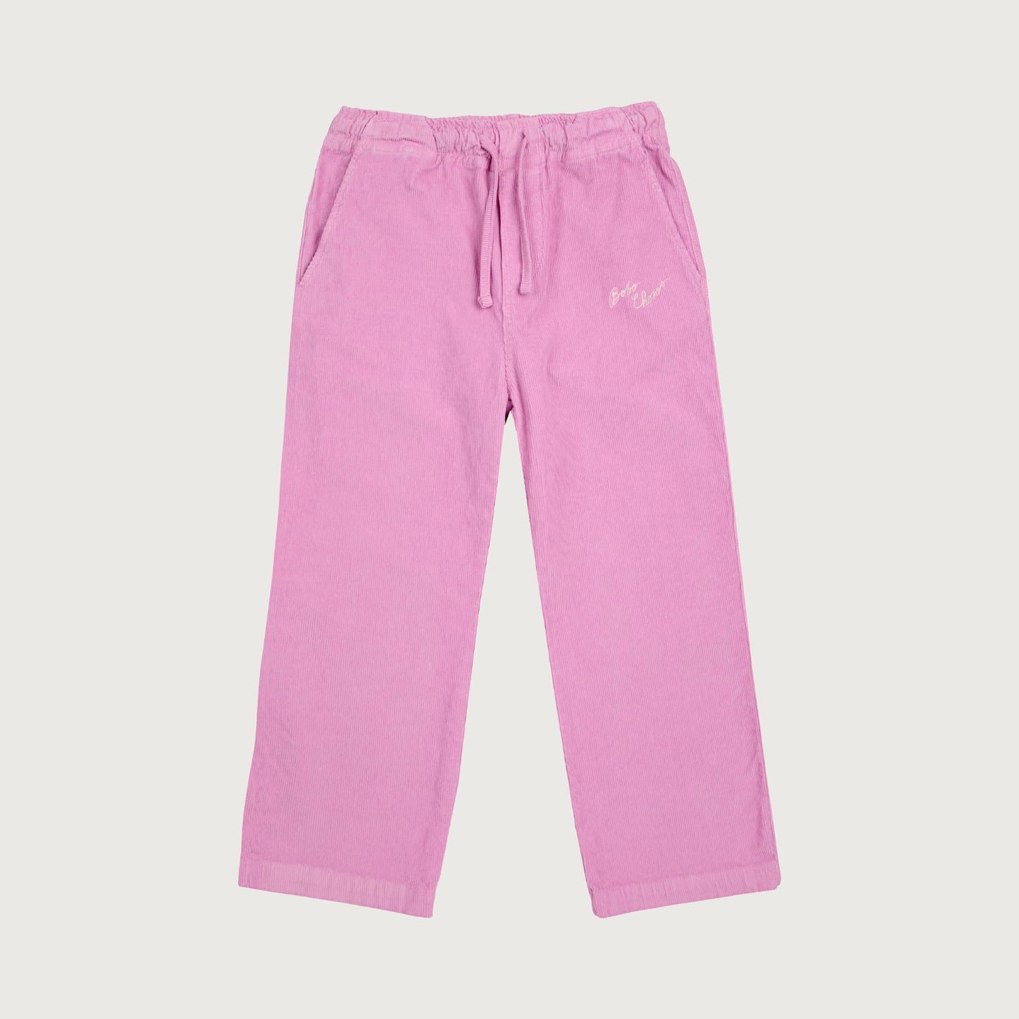 Bobo Choses PINK corduroy straight pants pink