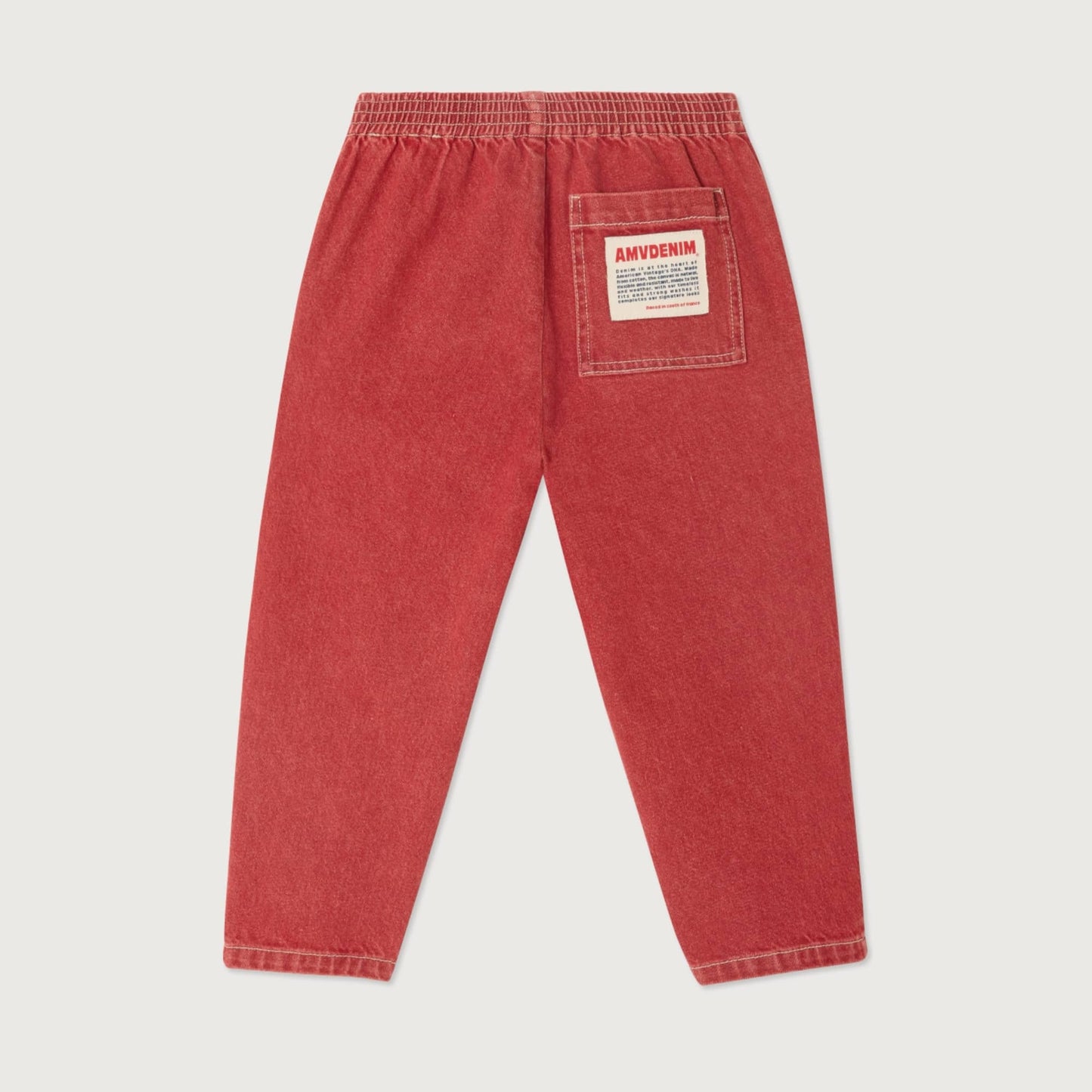 American Vintage Kids Uzatown trousers rouge