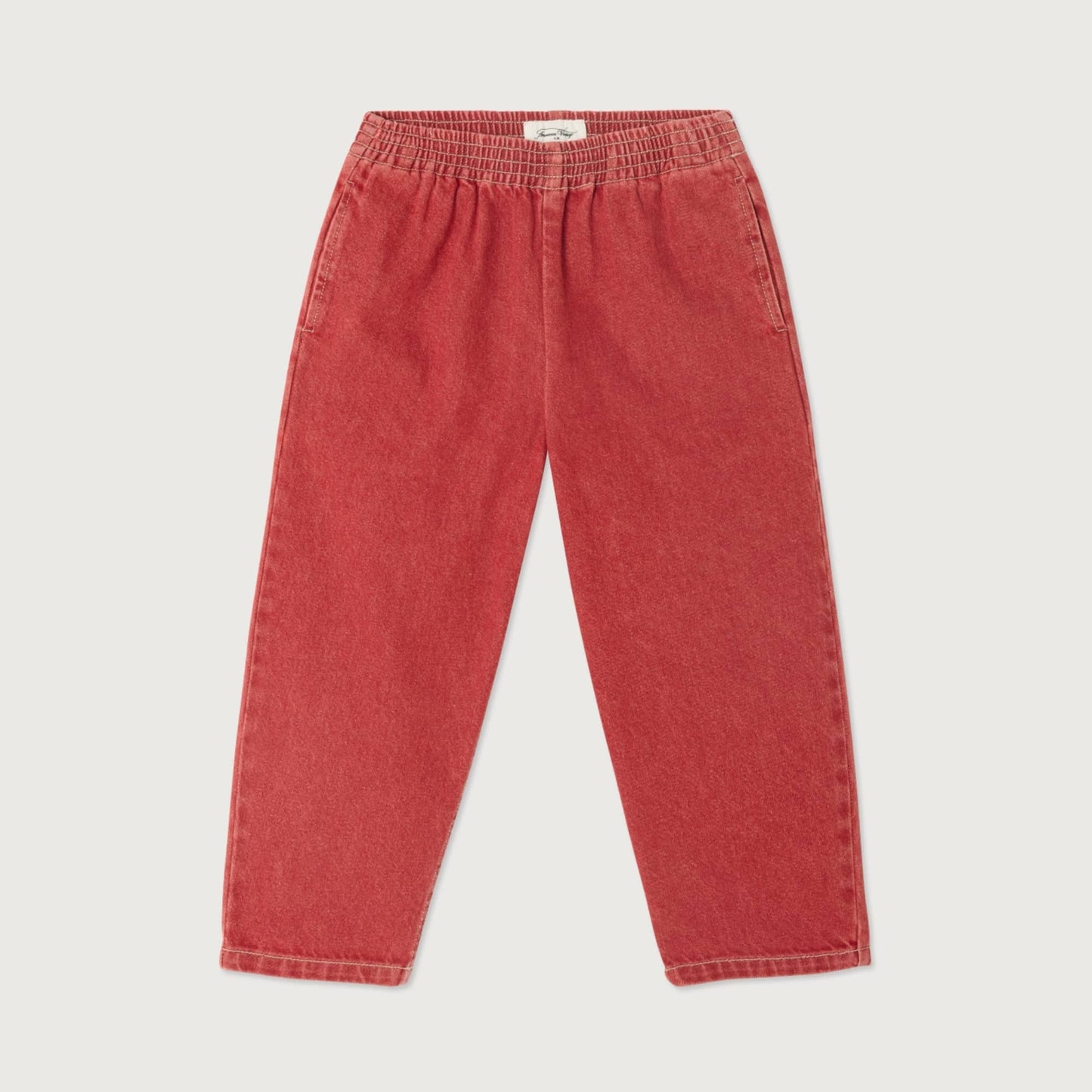 American Vintage Kids Uzatown trousers rouge