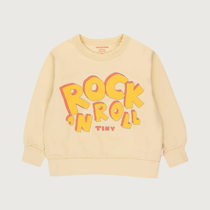 Tinycottons ROCK N ROLL sweatshirt dusty yellow / 4Y