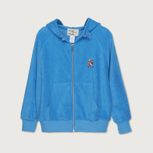 Wander & Wonder Zip up hoodie sky terry