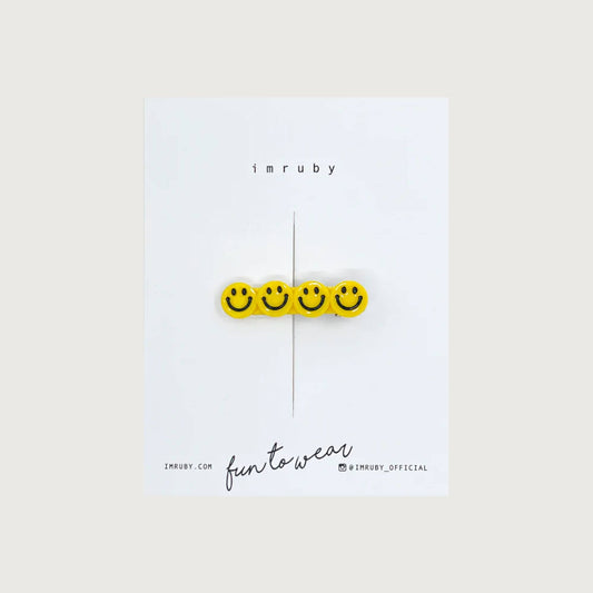 Imruby PEPPER smiley clip yellow