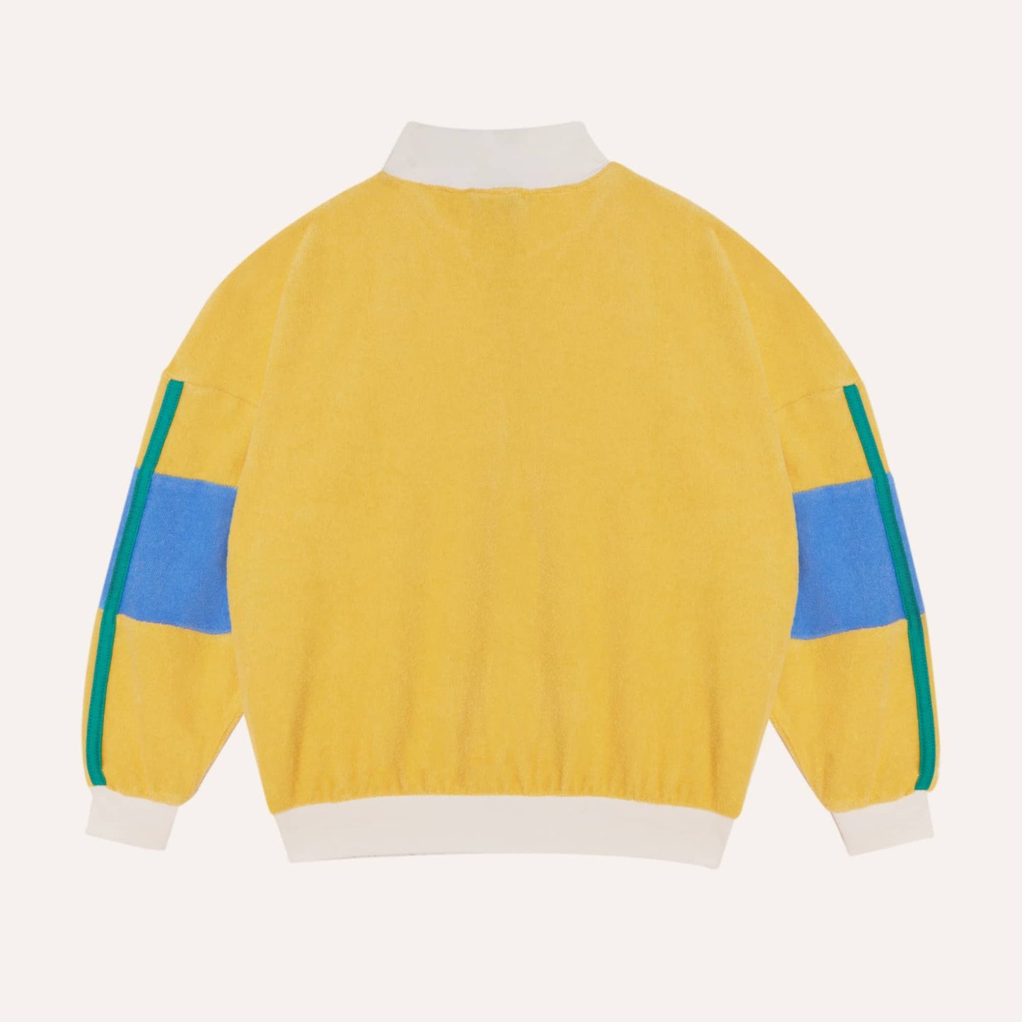 The Campamento YELLOW COLOR BLOCK zipped sweatshirt