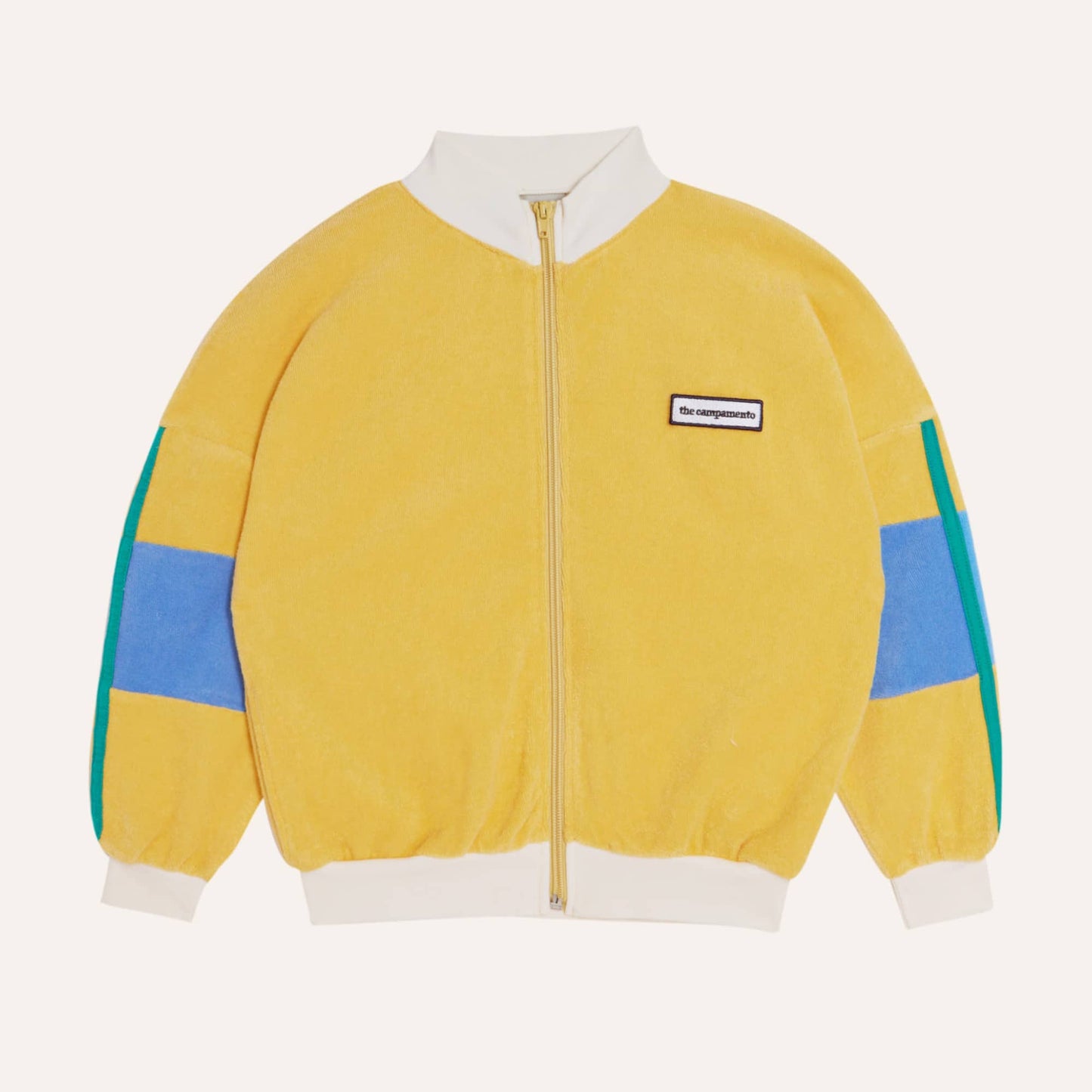 The Campamento YELLOW COLOR BLOCK zipped sweatshirt