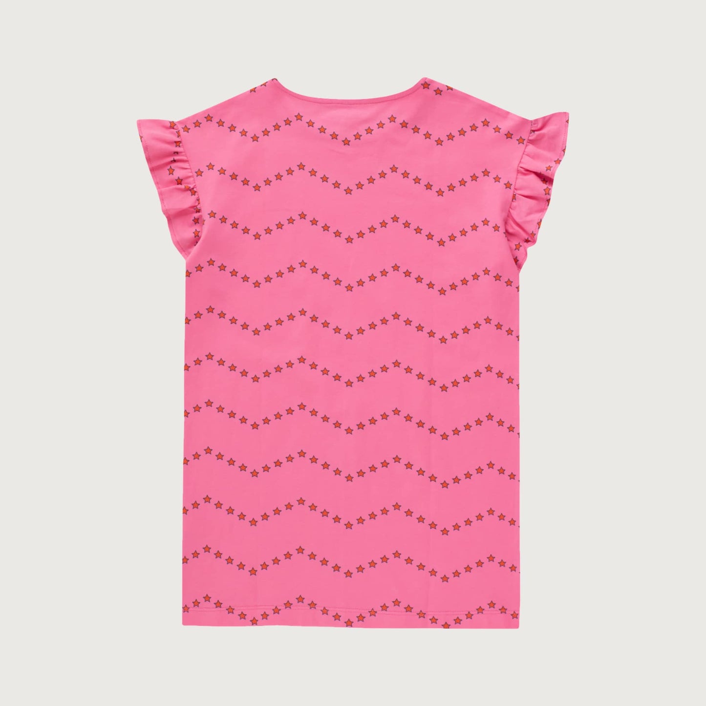 Tinycottons ZIG ZAG dress dark pink